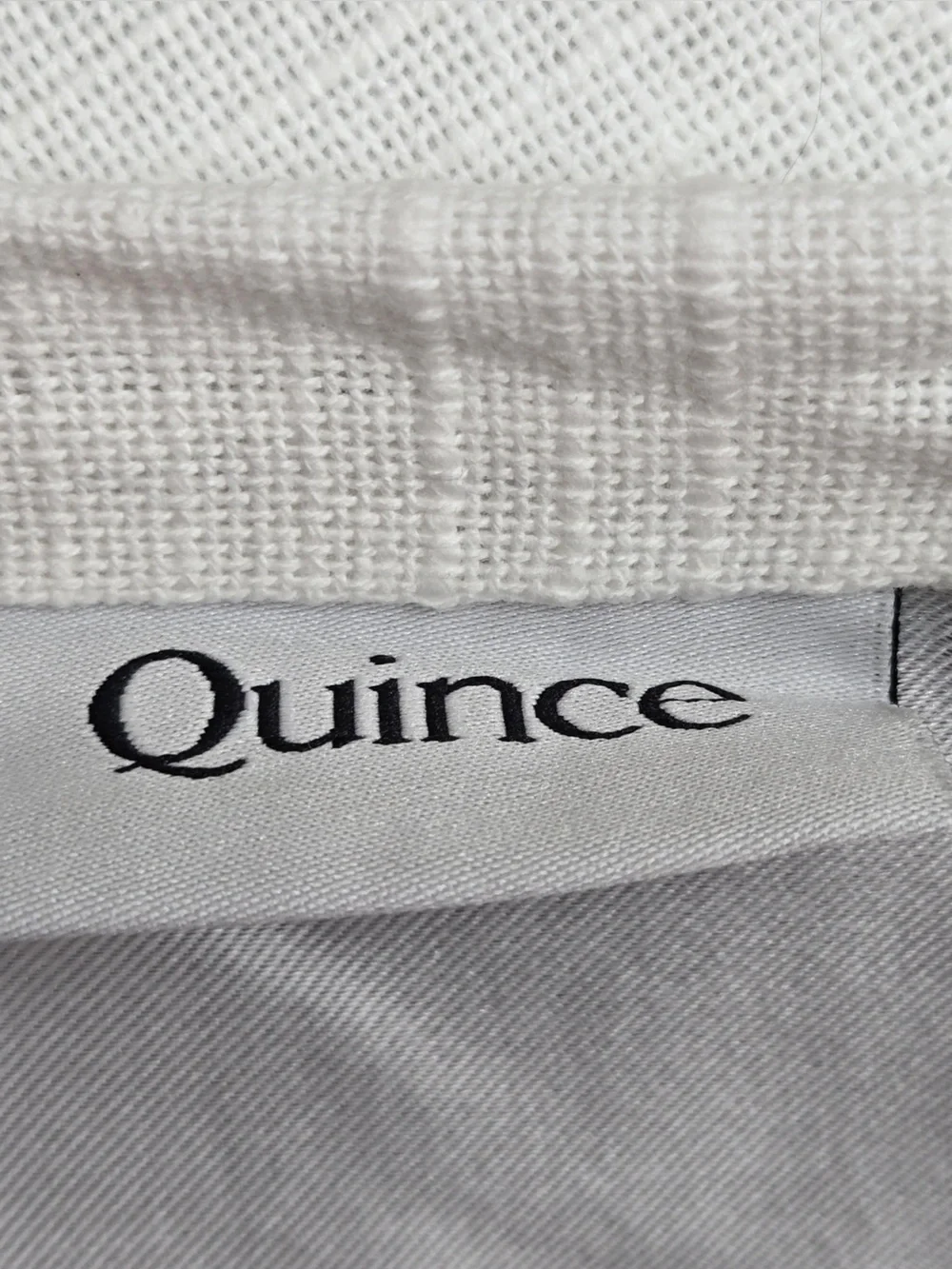 NWT QUINCE Set Of 2 48x84 Cotton Slub Room Darkening Curtains White 1103